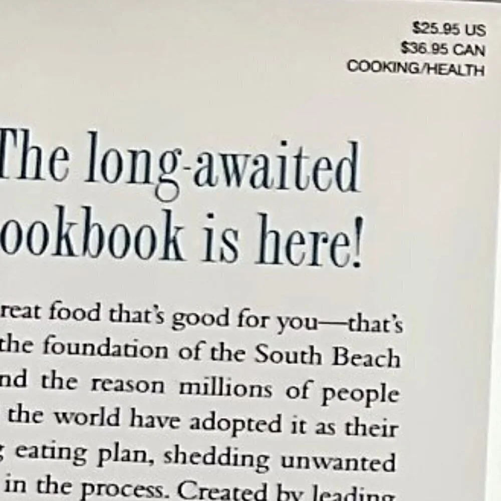 SOUTH BEACH DIET COOKBOOK - BY ARTHUR AGATSTON (HARDCOVER)